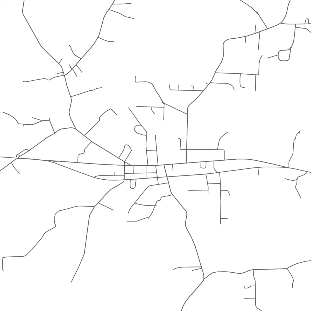 ROAD MAP OF EAST BEND, NORTH CAROLINA BY MAPBAKES