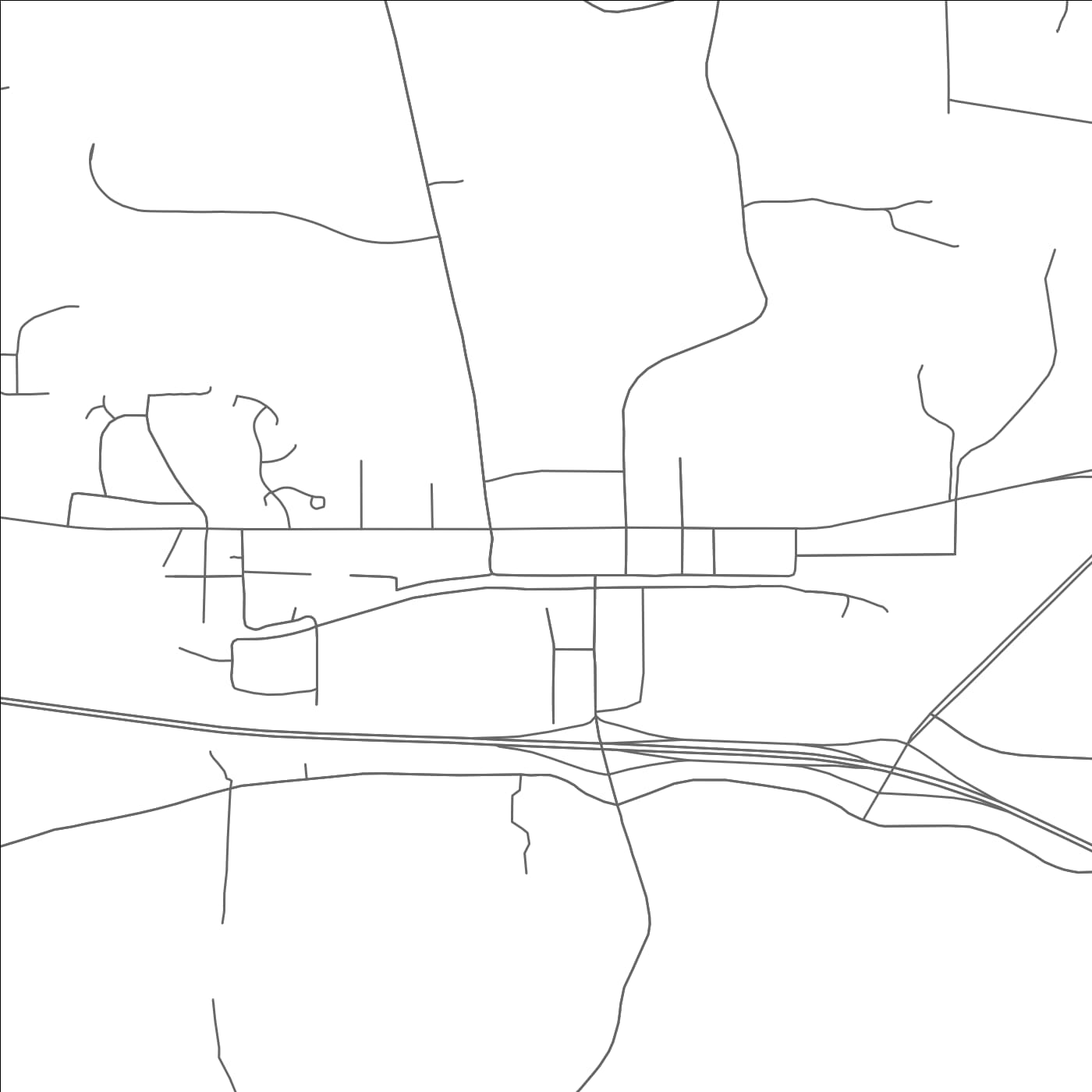 ROAD MAP OF EFLAND, NORTH CAROLINA BY MAPBAKES