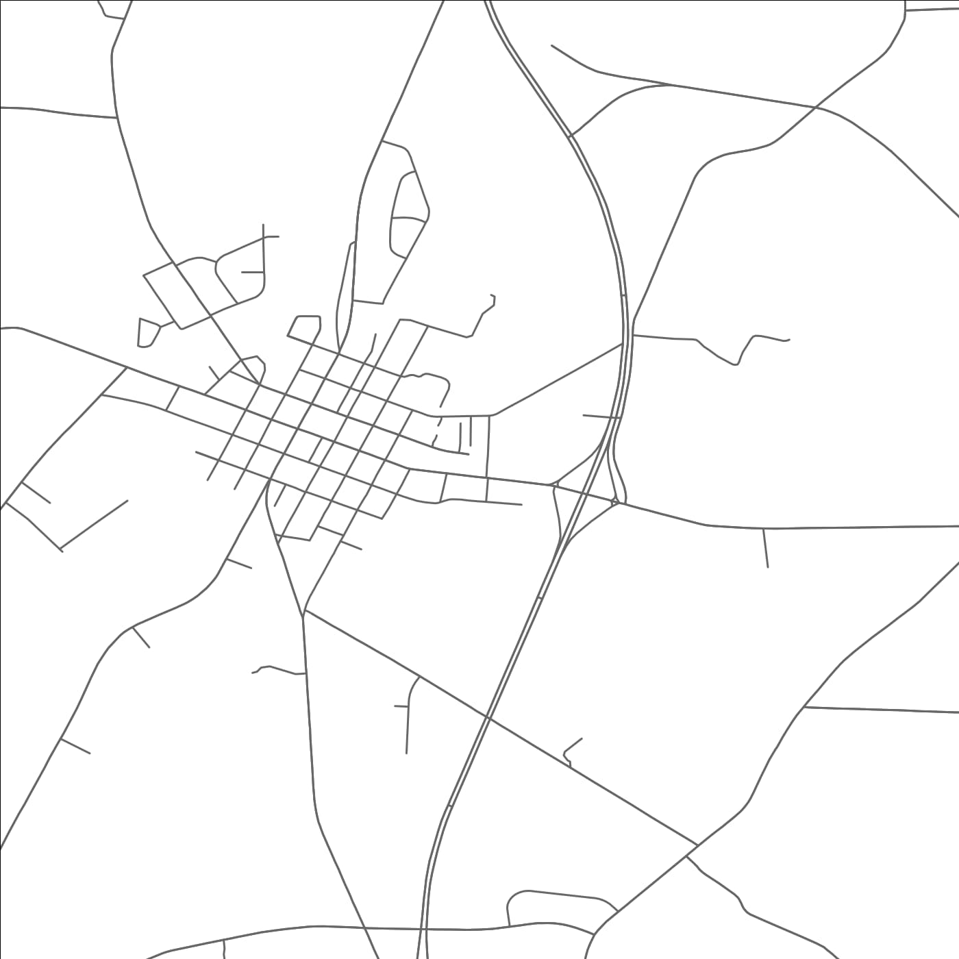 ROAD MAP OF ELM CITY, NORTH CAROLINA BY MAPBAKES