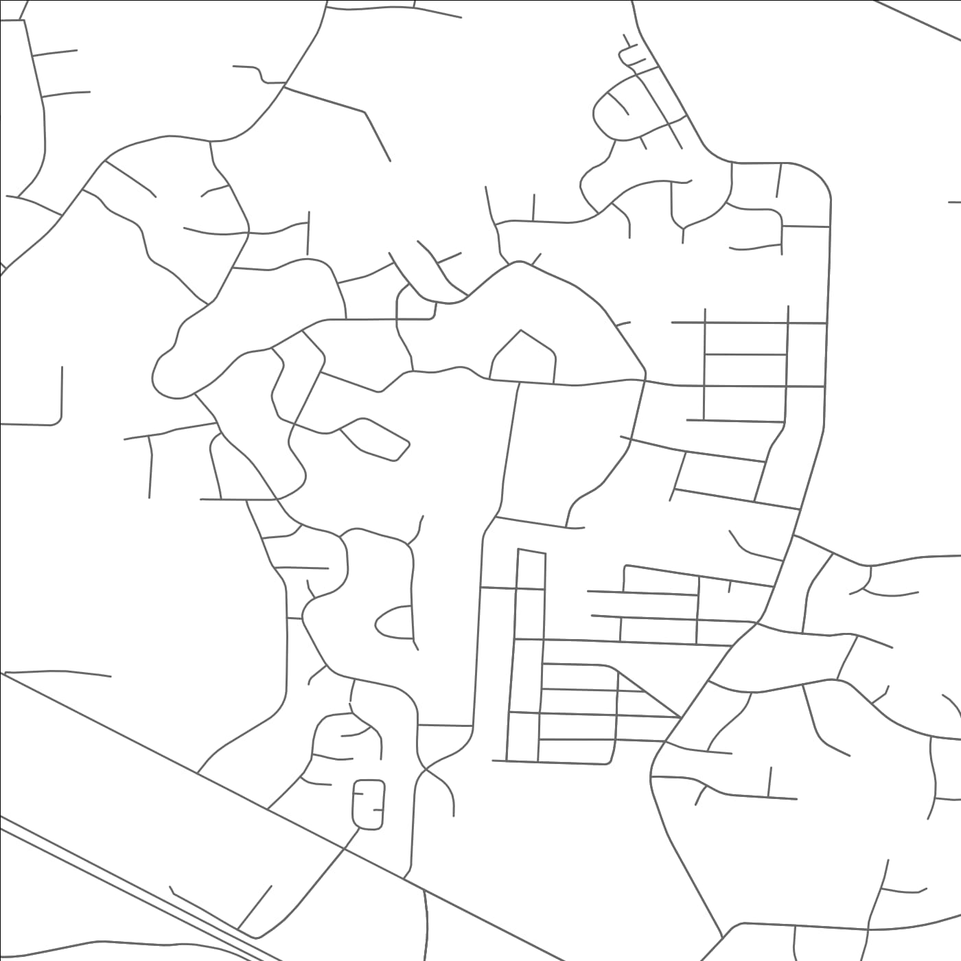 ROAD MAP OF FOREST OAKS, NORTH CAROLINA BY MAPBAKES