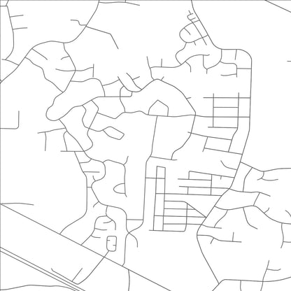 ROAD MAP OF FOREST OAKS, NORTH CAROLINA BY MAPBAKES