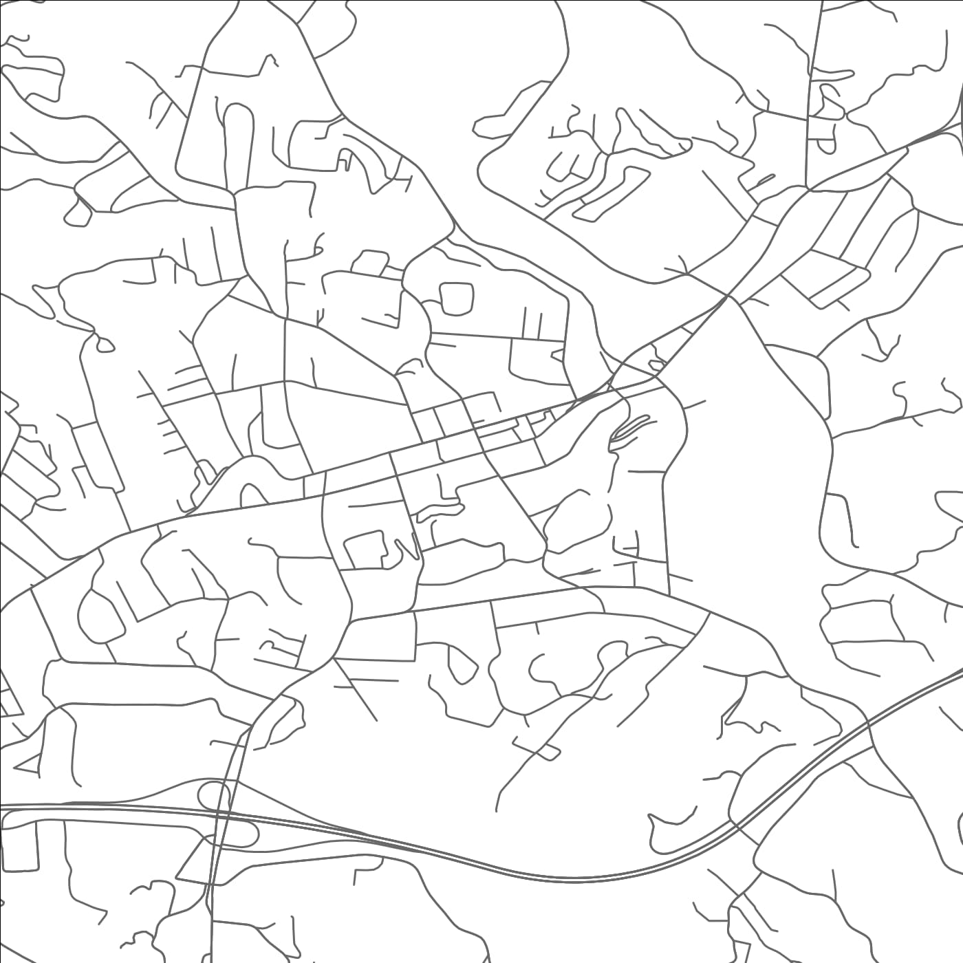 ROAD MAP OF FRANKLIN, NORTH CAROLINA BY MAPBAKES