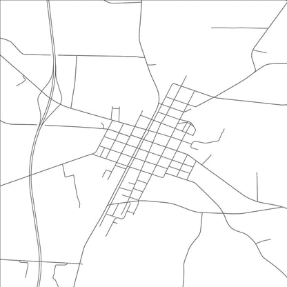 ROAD MAP OF FREMONT, NORTH CAROLINA BY MAPBAKES