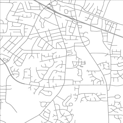 ROAD MAP OF GARNER, NORTH CAROLINA BY MAPBAKES