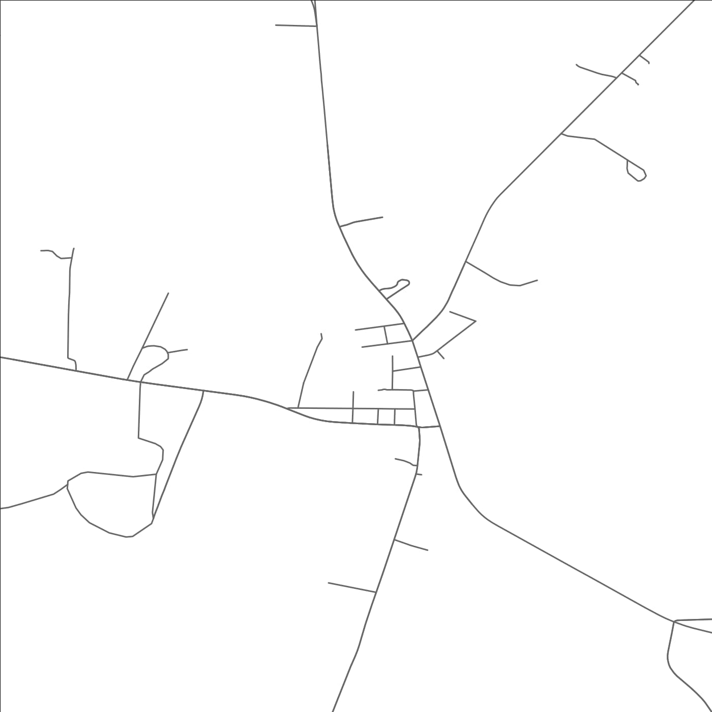 ROAD MAP OF GATESVILLE, NORTH CAROLINA BY MAPBAKES