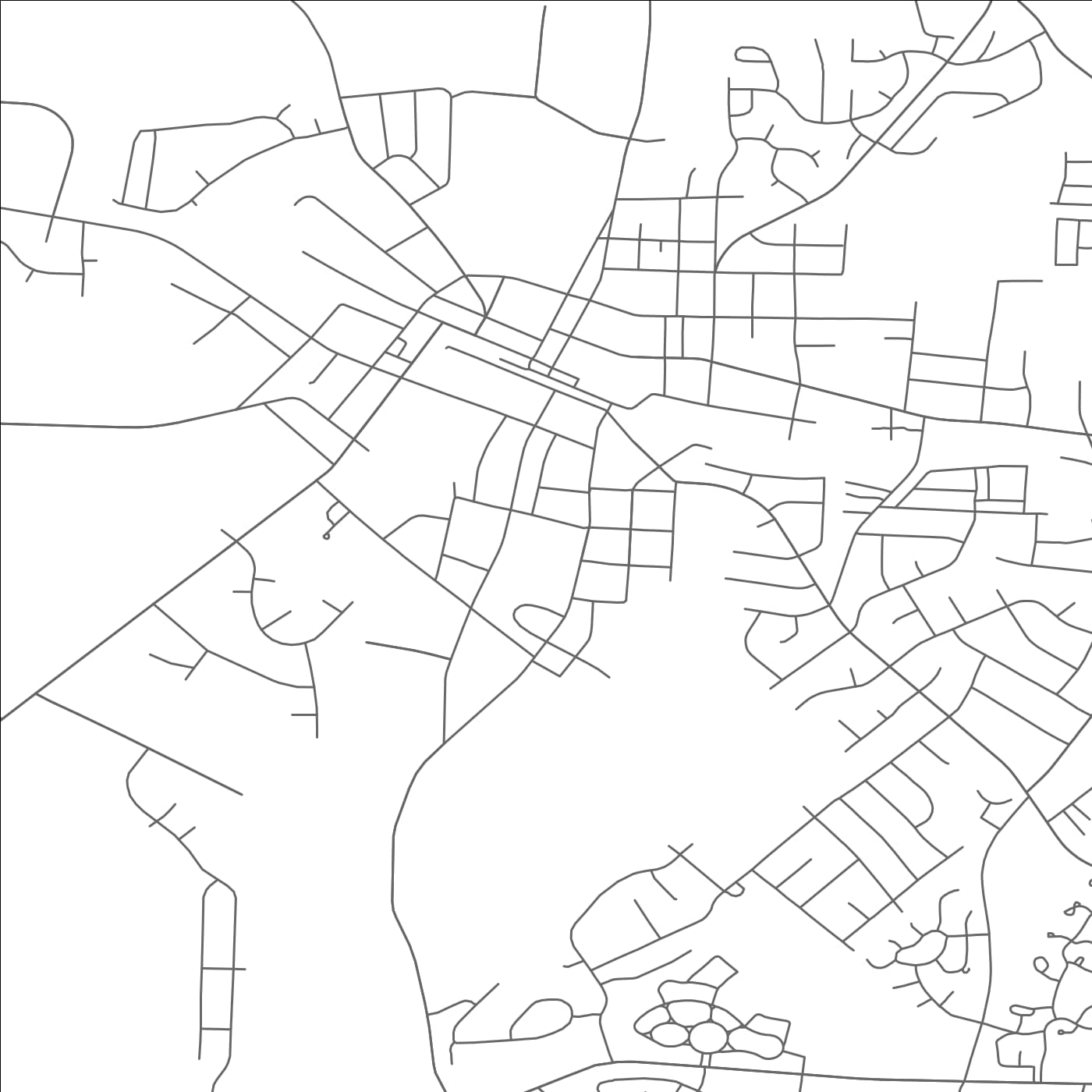 ROAD MAP OF GIBSONVILLE, NORTH CAROLINA BY MAPBAKES