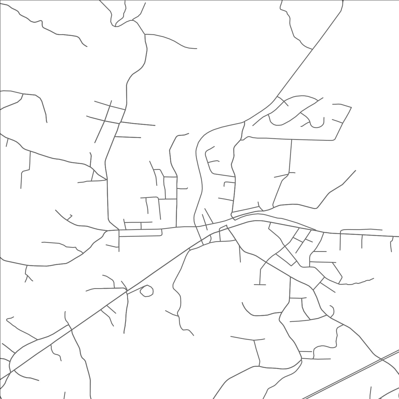 ROAD MAP OF GLEN ALPINE, NORTH CAROLINA BY MAPBAKES