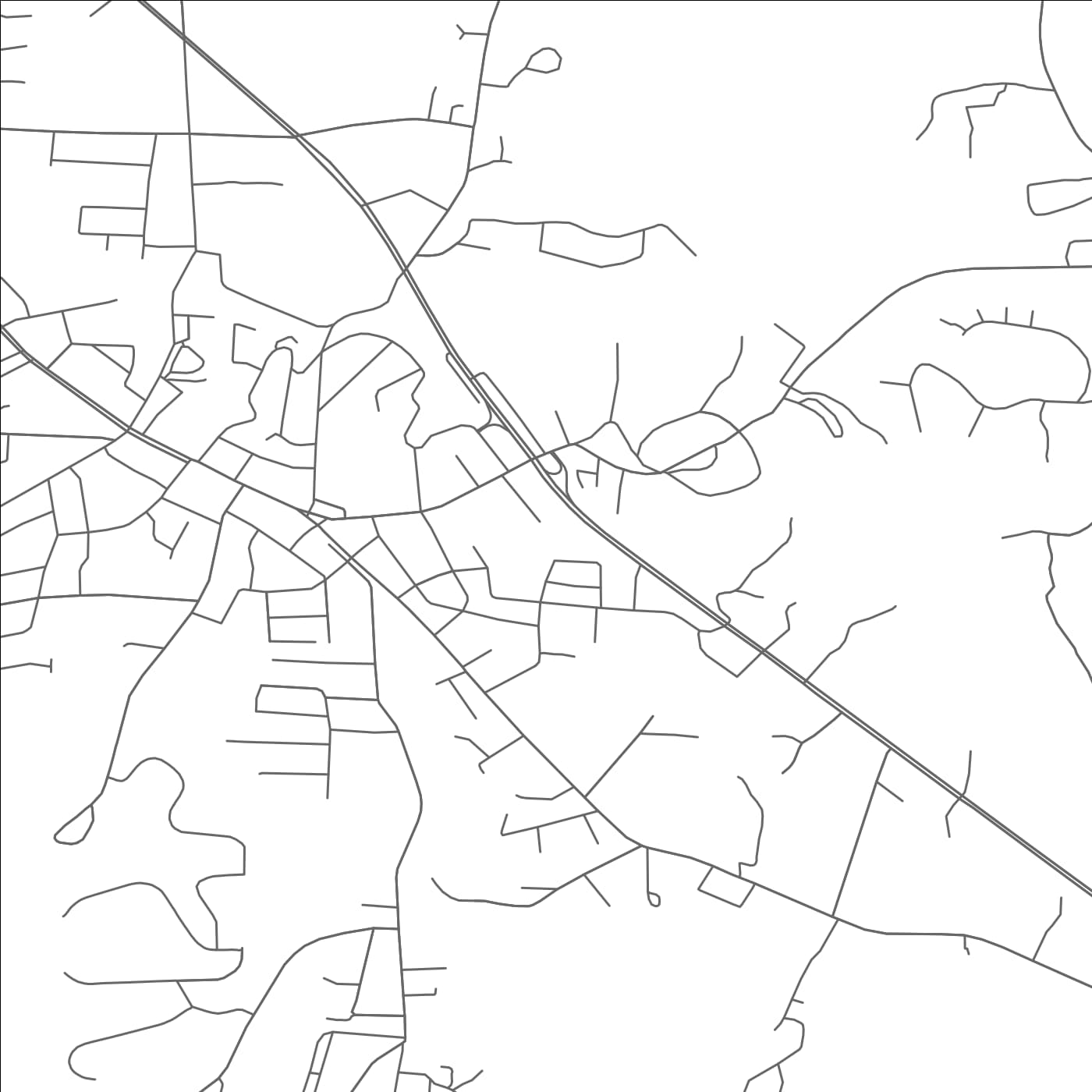 ROAD MAP OF GRANITE FALLS, NORTH CAROLINA BY MAPBAKES