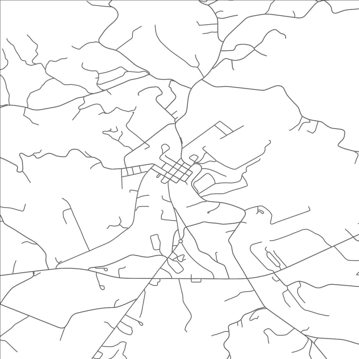 ROAD MAP OF HAYESVILLE, NORTH CAROLINA BY MAPBAKES