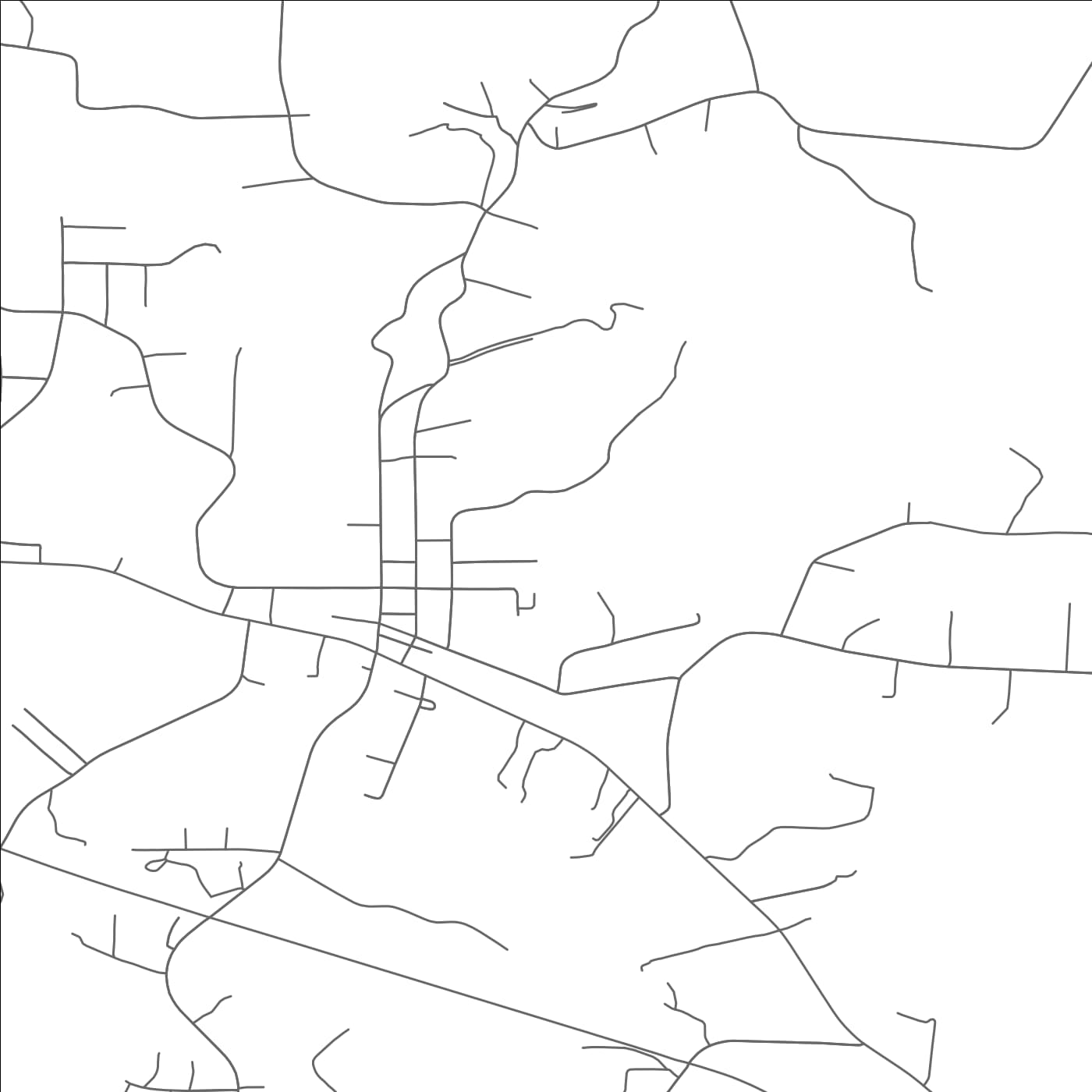 ROAD MAP OF HIDDENITE, NORTH CAROLINA BY MAPBAKES