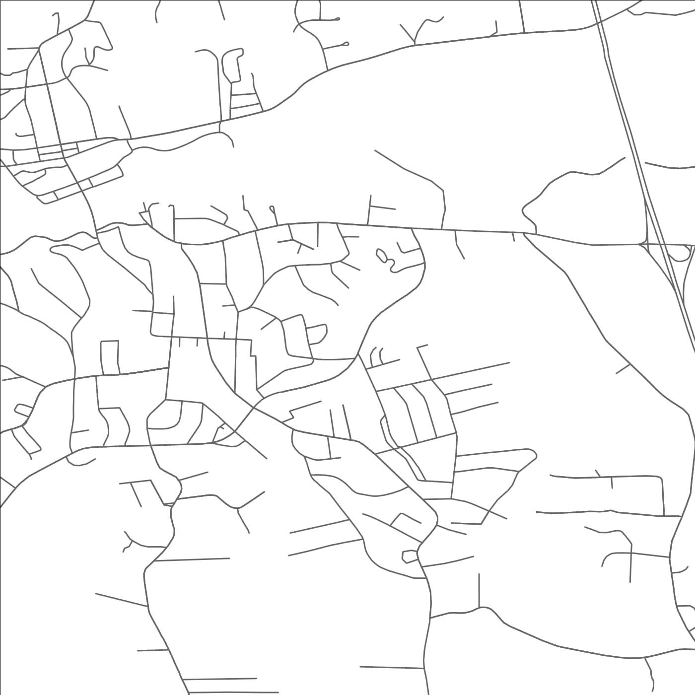 ROAD MAP OF JONESVILLE, NORTH CAROLINA BY MAPBAKES