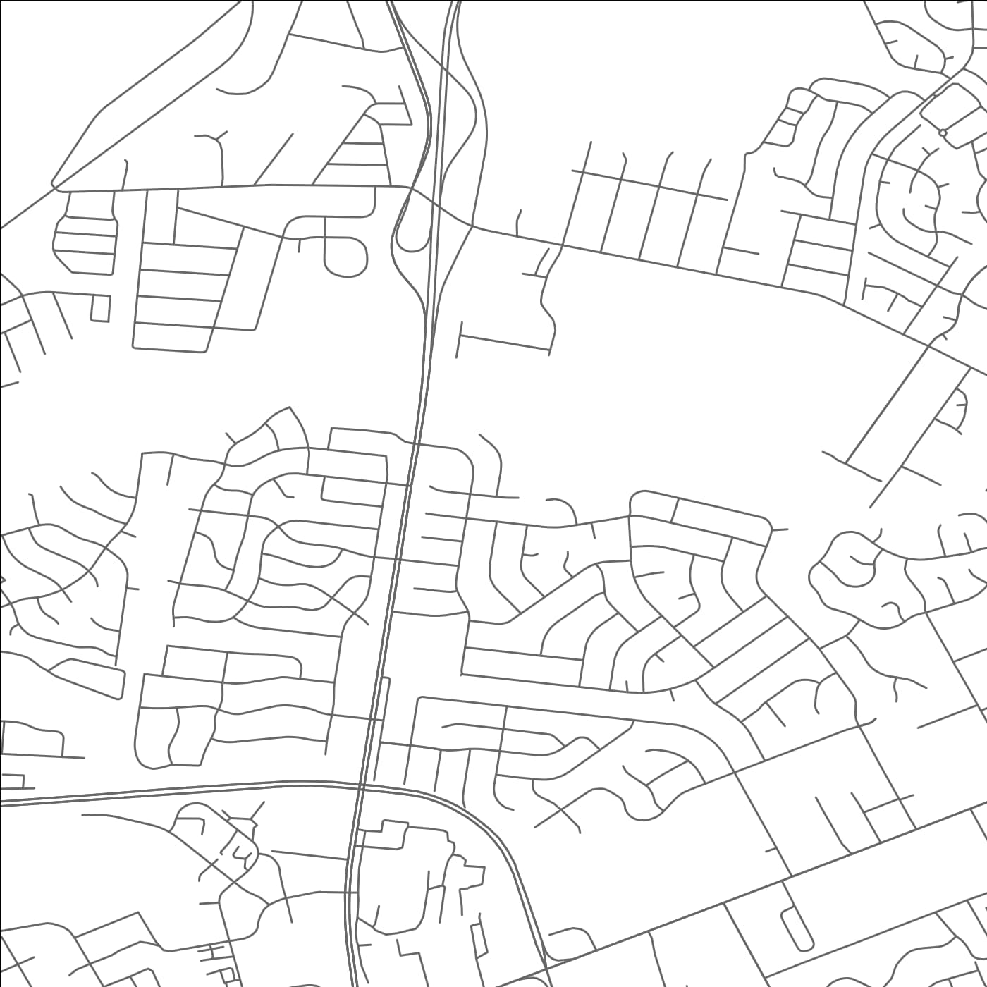 ROAD MAP OF KINGS GRANT, NORTH CAROLINA BY MAPBAKES