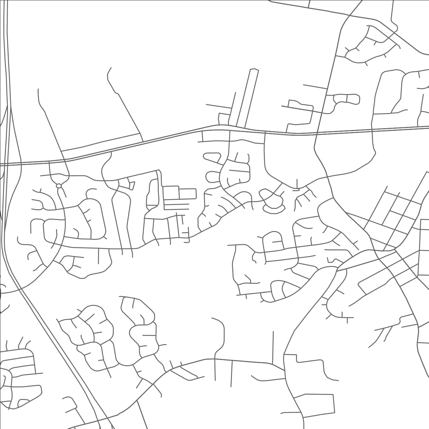 ROAD MAP OF KNIGHTDALE, NORTH CAROLINA BY MAPBAKES