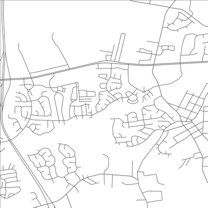 ROAD MAP OF KNIGHTDALE, NORTH CAROLINA BY MAPBAKES