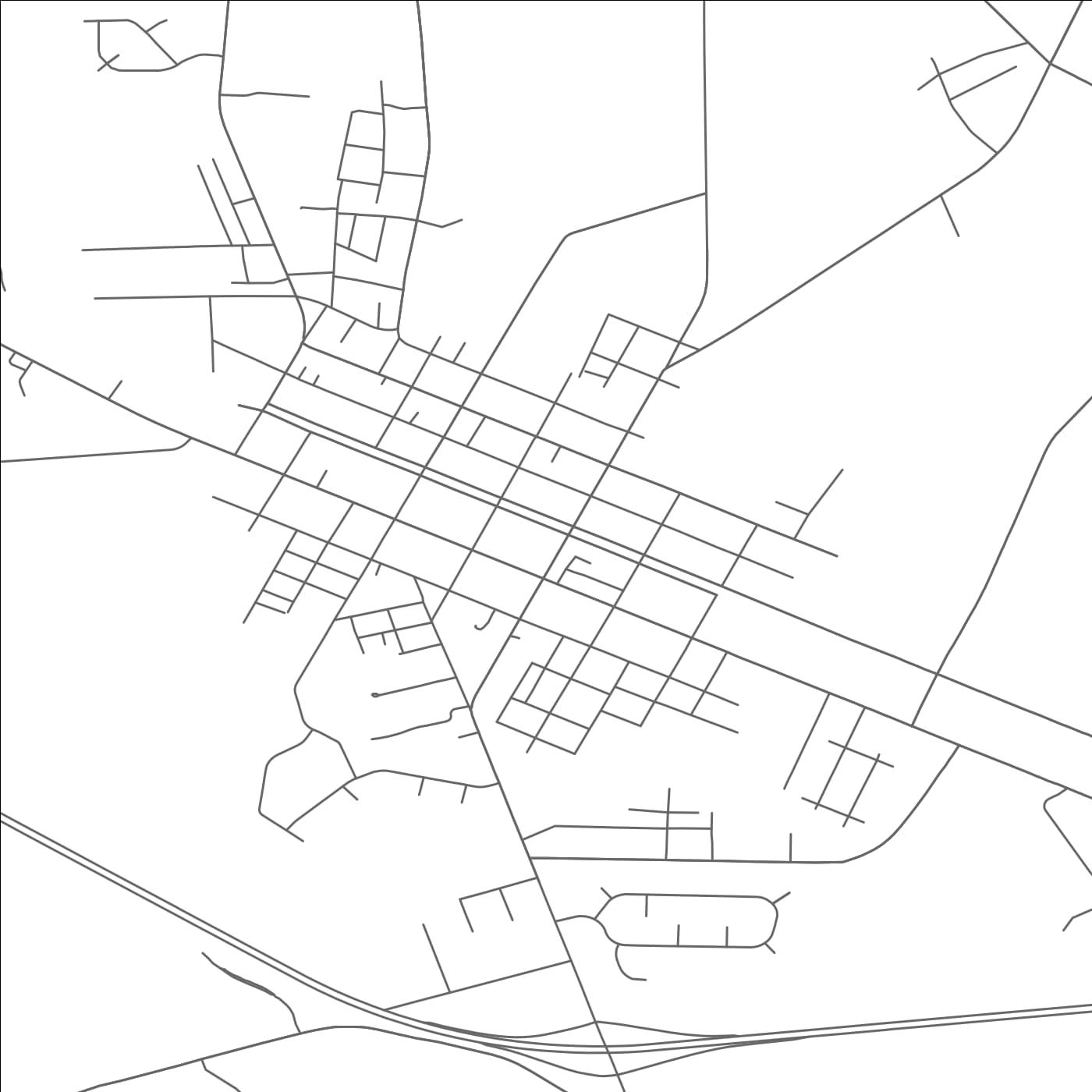 ROAD MAP OF LA GRANGE, NORTH CAROLINA BY MAPBAKES