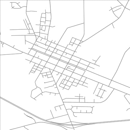 ROAD MAP OF LA GRANGE, NORTH CAROLINA BY MAPBAKES