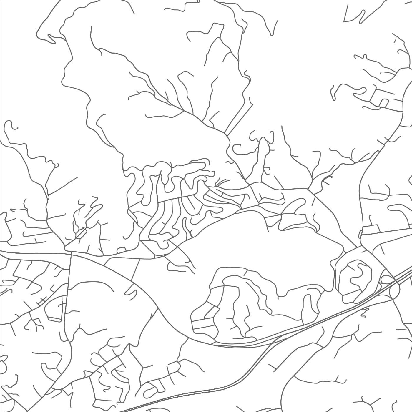 ROAD MAP OF LAKE JUNALUSKA, NORTH CAROLINA BY MAPBAKES