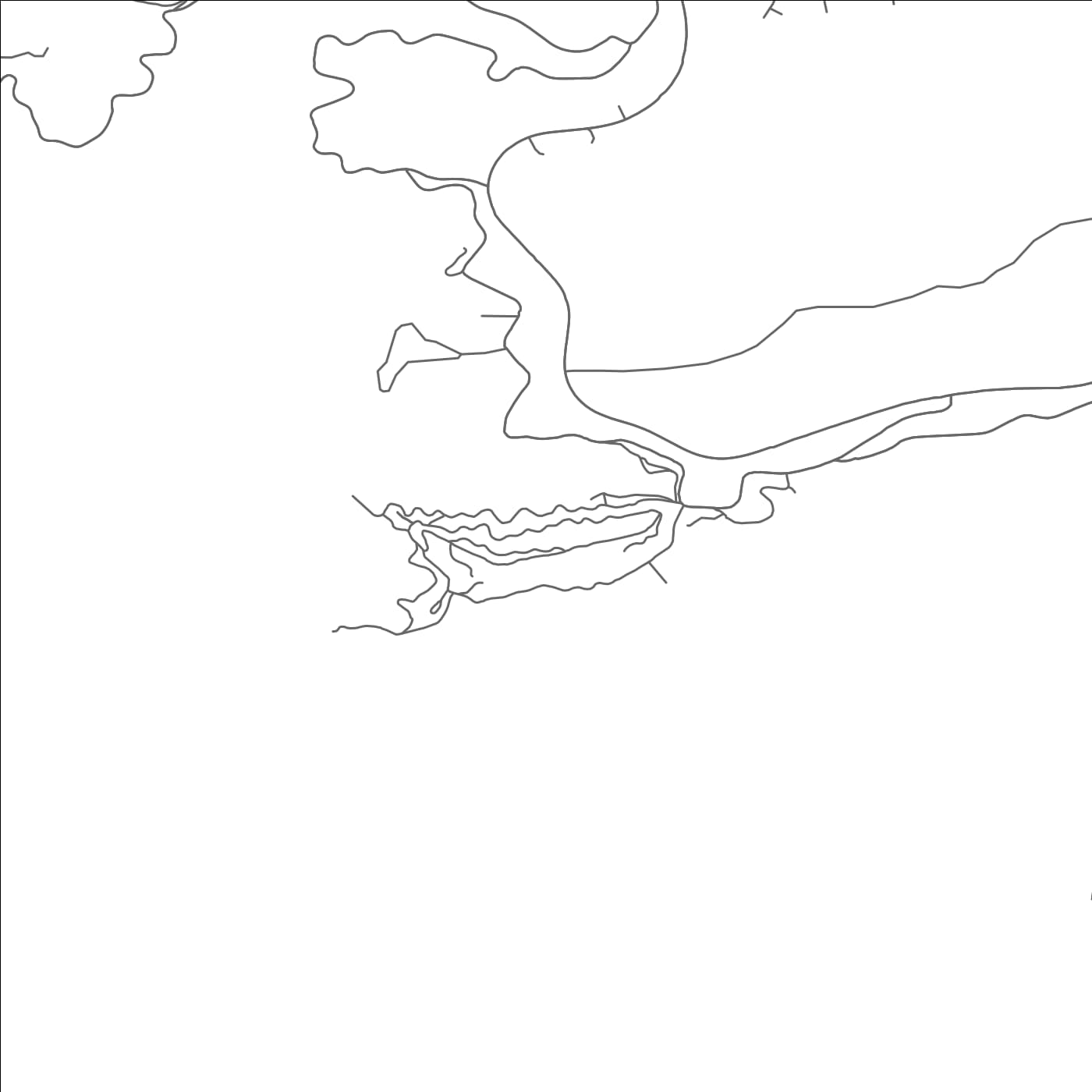 ROAD MAP OF LAKE SANTEETLAH, NORTH CAROLINA BY MAPBAKES