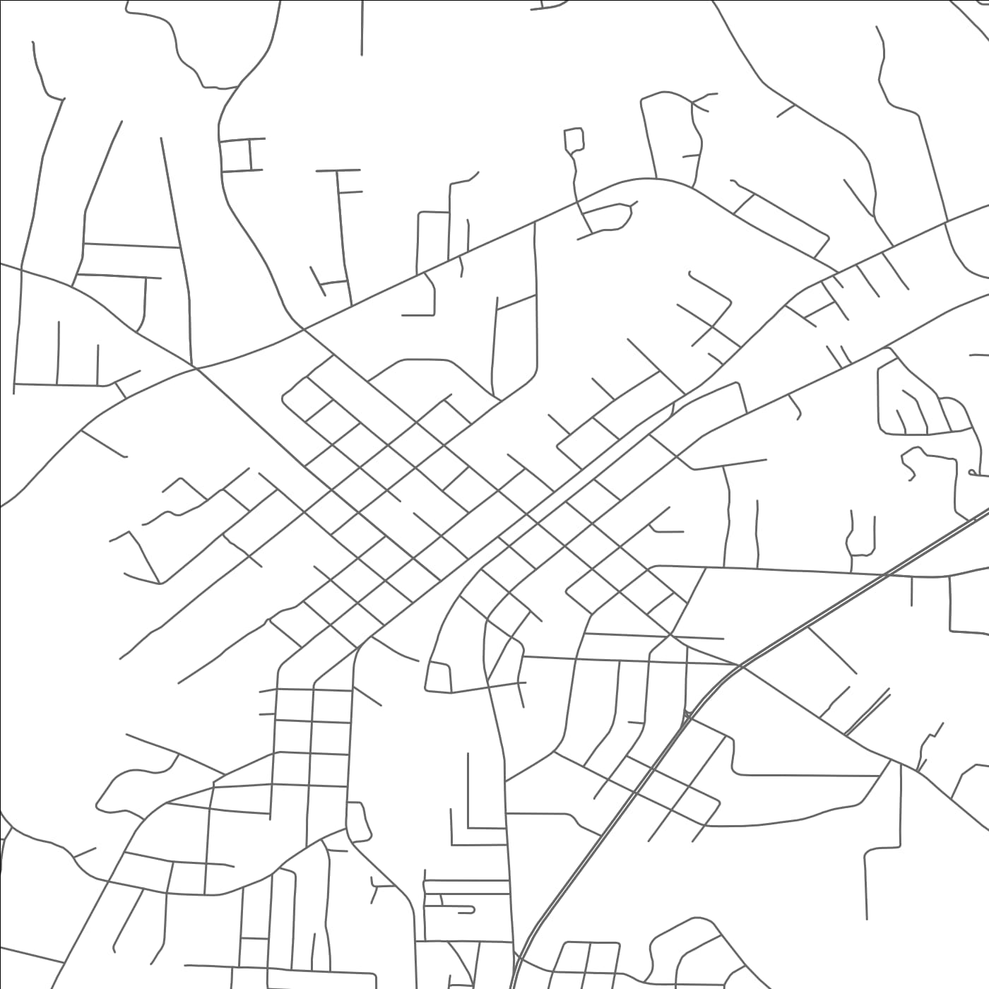 ROAD MAP OF LANDIS, NORTH CAROLINA BY MAPBAKES