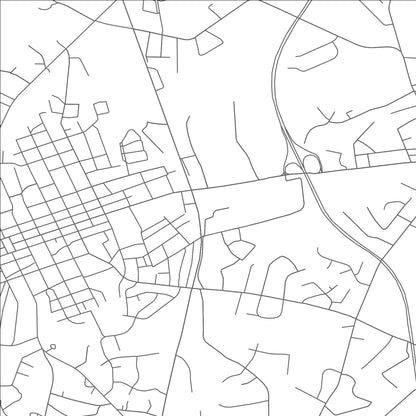 ROAD MAP OF LINCOLNTON, NORTH CAROLINA BY MAPBAKES