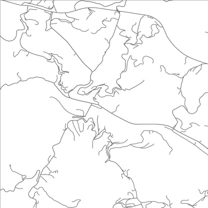 ROAD MAP OF MARSHALL, NORTH CAROLINA BY MAPBAKES