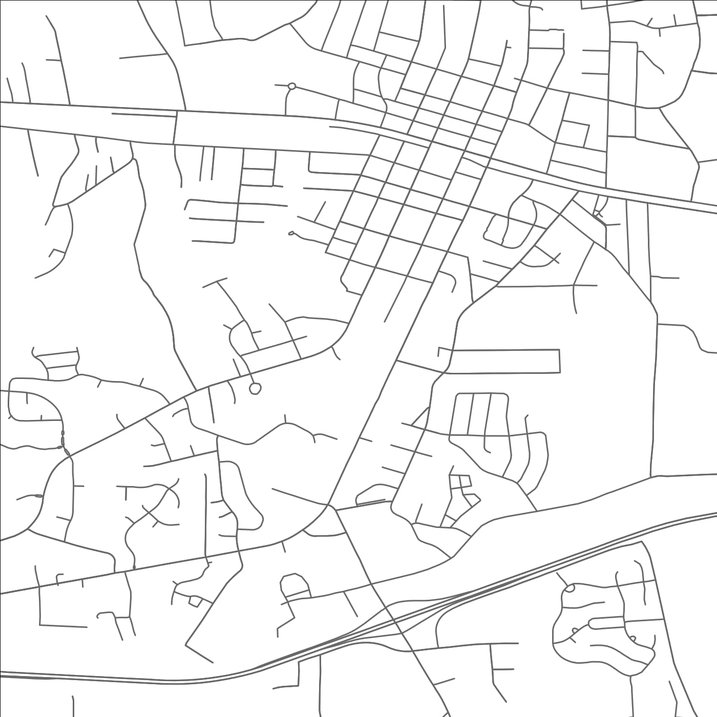 ROAD MAP OF MEBANE, NORTH CAROLINA BY MAPBAKES