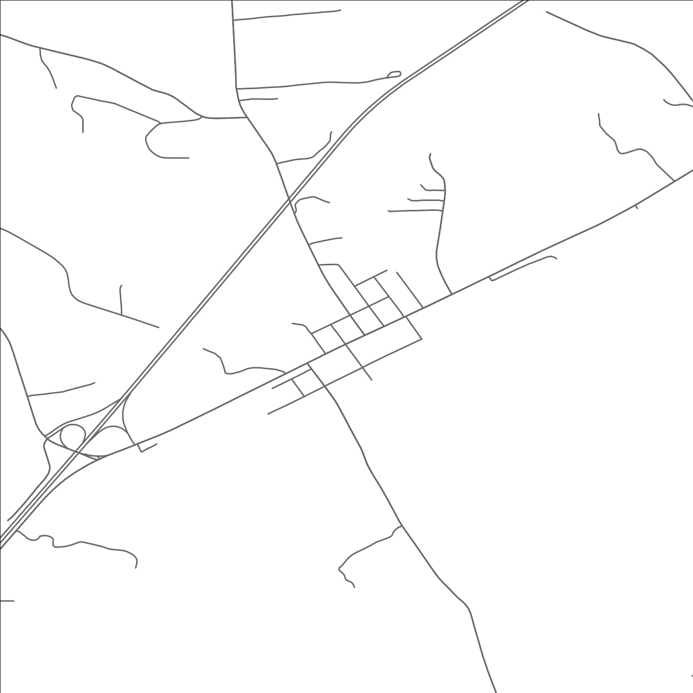 ROAD MAP OF MIDDLEBURG, NORTH CAROLINA BY MAPBAKES