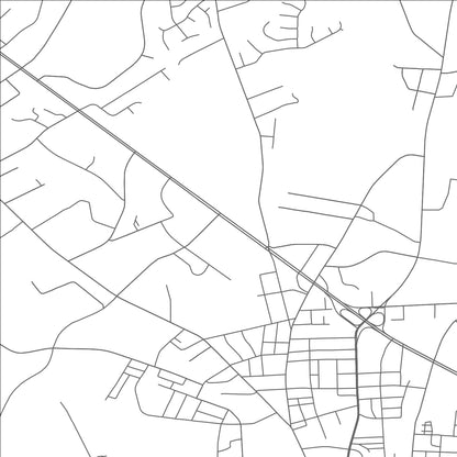 ROAD MAP OF MONROE, NORTH CAROLINA BY MAPBAKES