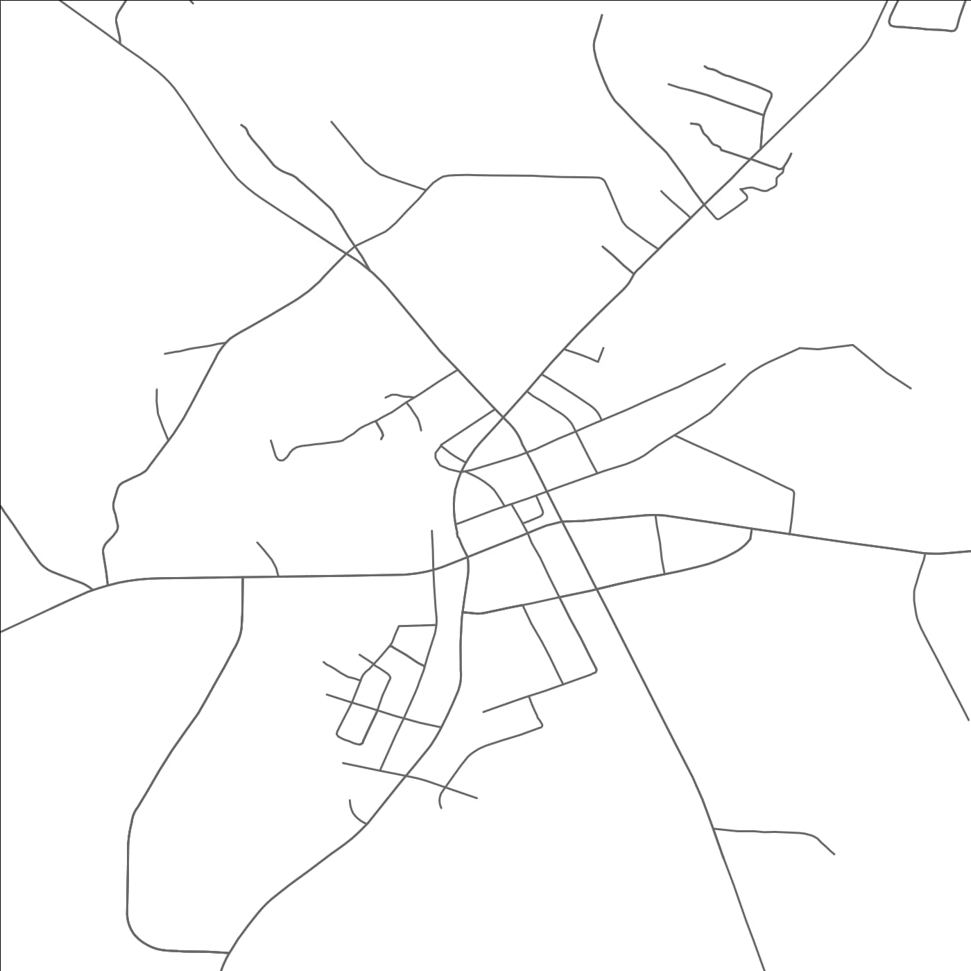 ROAD MAP OF MOUNT GILEAD, NORTH CAROLINA BY MAPBAKES