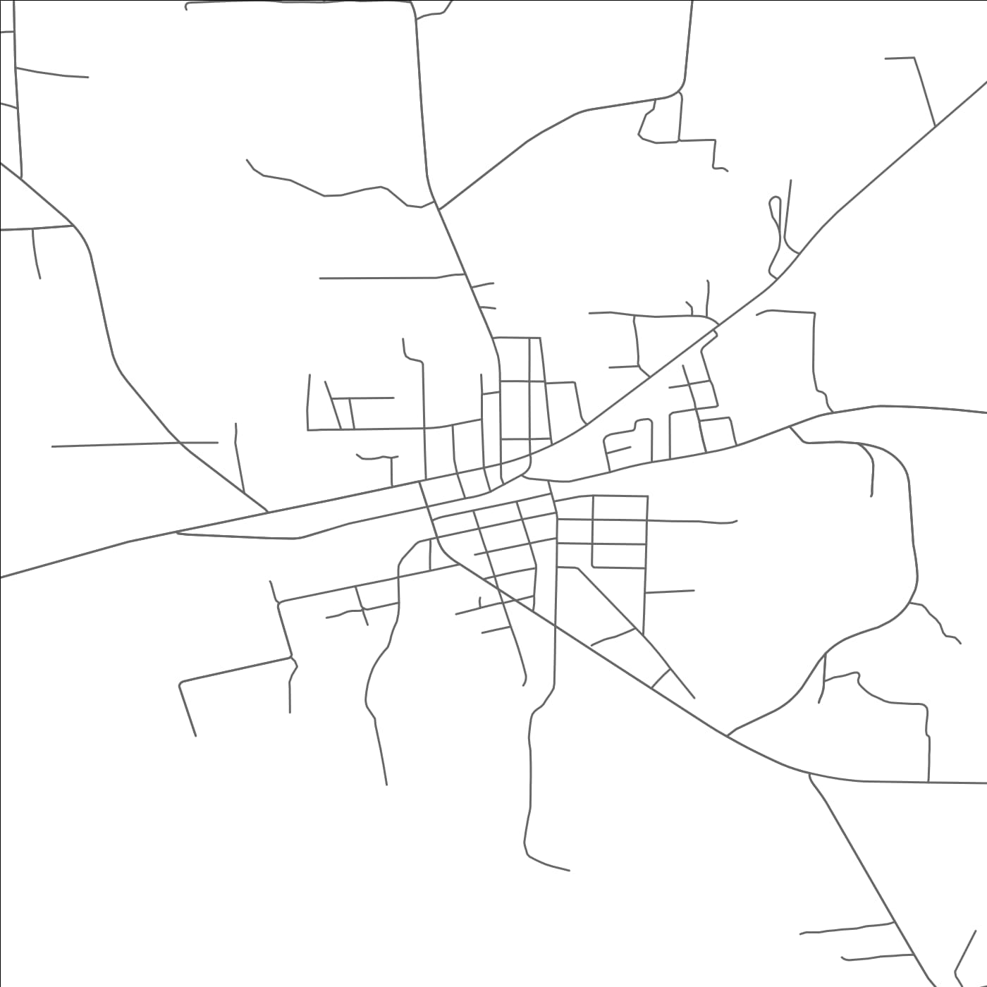 ROAD MAP OF NORLINA, NORTH CAROLINA BY MAPBAKES