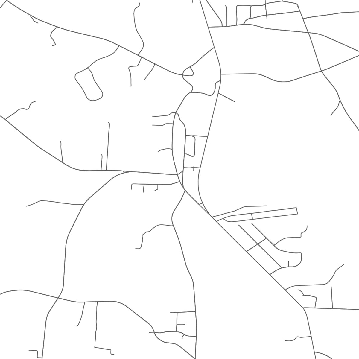 ROAD MAP OF OSSIPEE, NORTH CAROLINA BY MAPBAKES