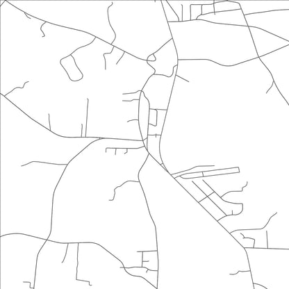 ROAD MAP OF OSSIPEE, NORTH CAROLINA BY MAPBAKES