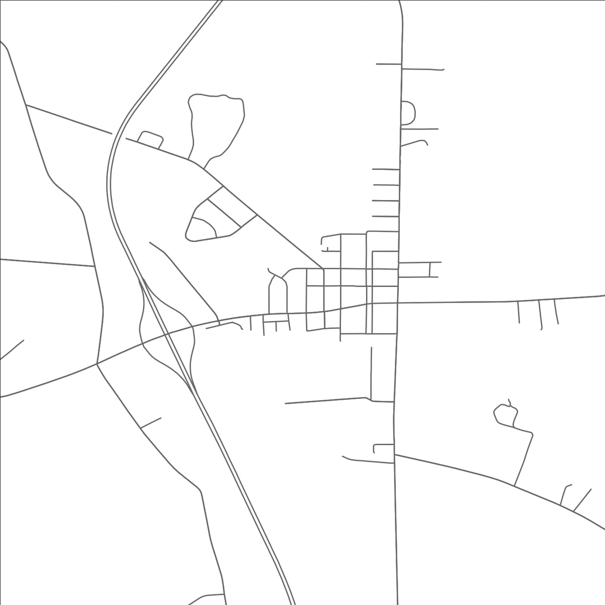 ROAD MAP OF PIKEVILLE, NORTH CAROLINA BY MAPBAKES