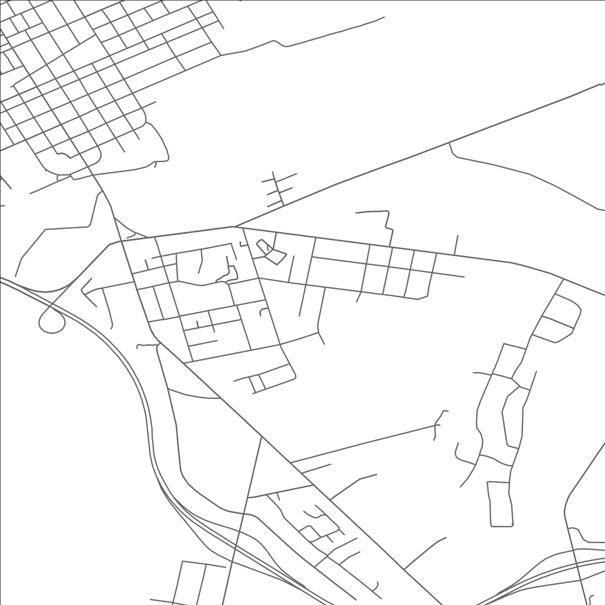 ROAD MAP OF PRINCEVILLE, NORTH CAROLINA BY MAPBAKES
