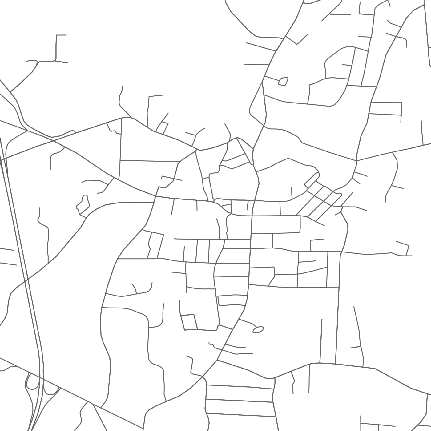 ROAD MAP OF RANDLEMAN, NORTH CAROLINA BY MAPBAKES