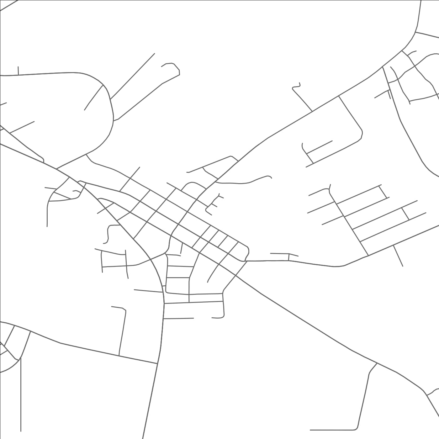 ROAD MAP OF RICHLANDS, NORTH CAROLINA BY MAPBAKES