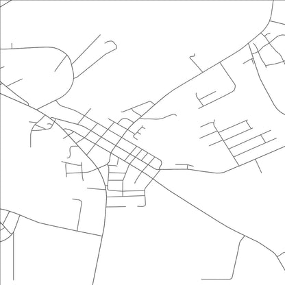 ROAD MAP OF RICHLANDS, NORTH CAROLINA BY MAPBAKES