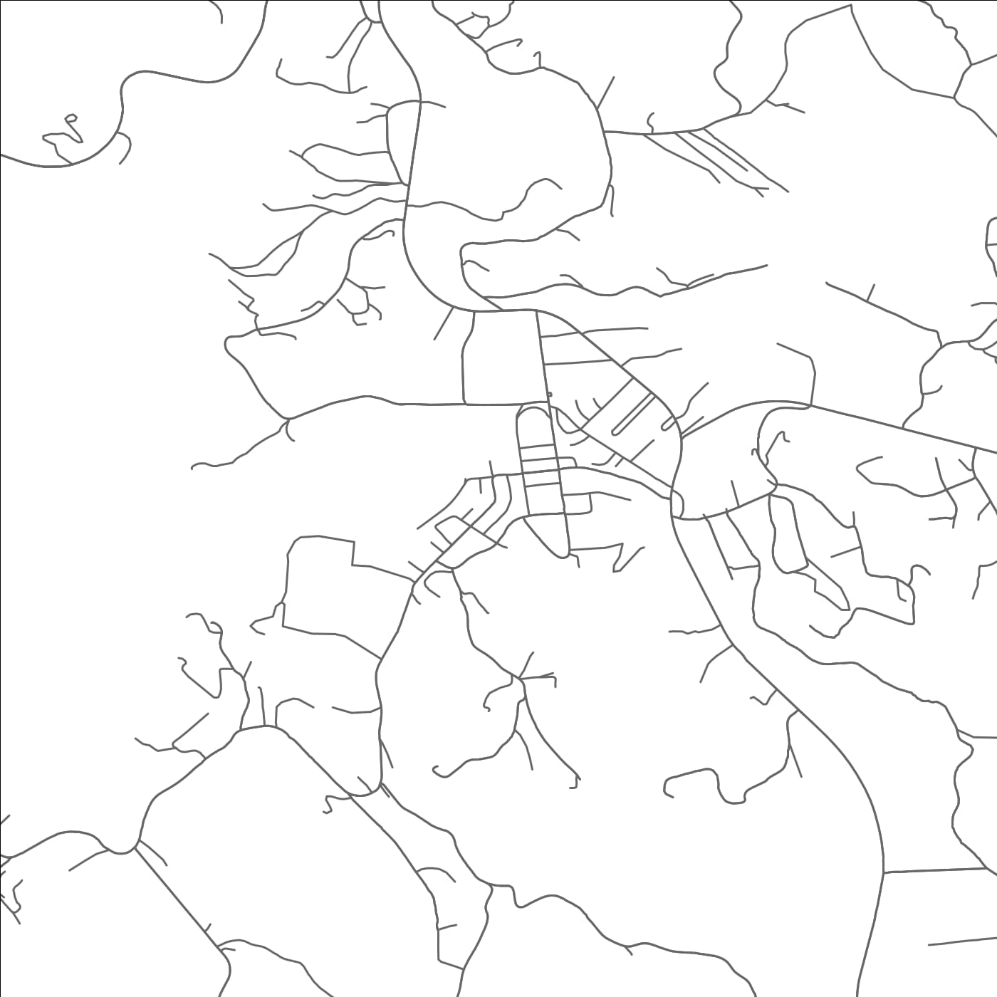 ROAD MAP OF ROBBINSVILLE, NORTH CAROLINA BY MAPBAKES