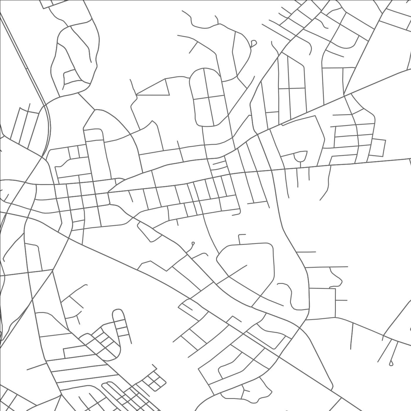 ROAD MAP OF ROCKINGHAM, NORTH CAROLINA BY MAPBAKES