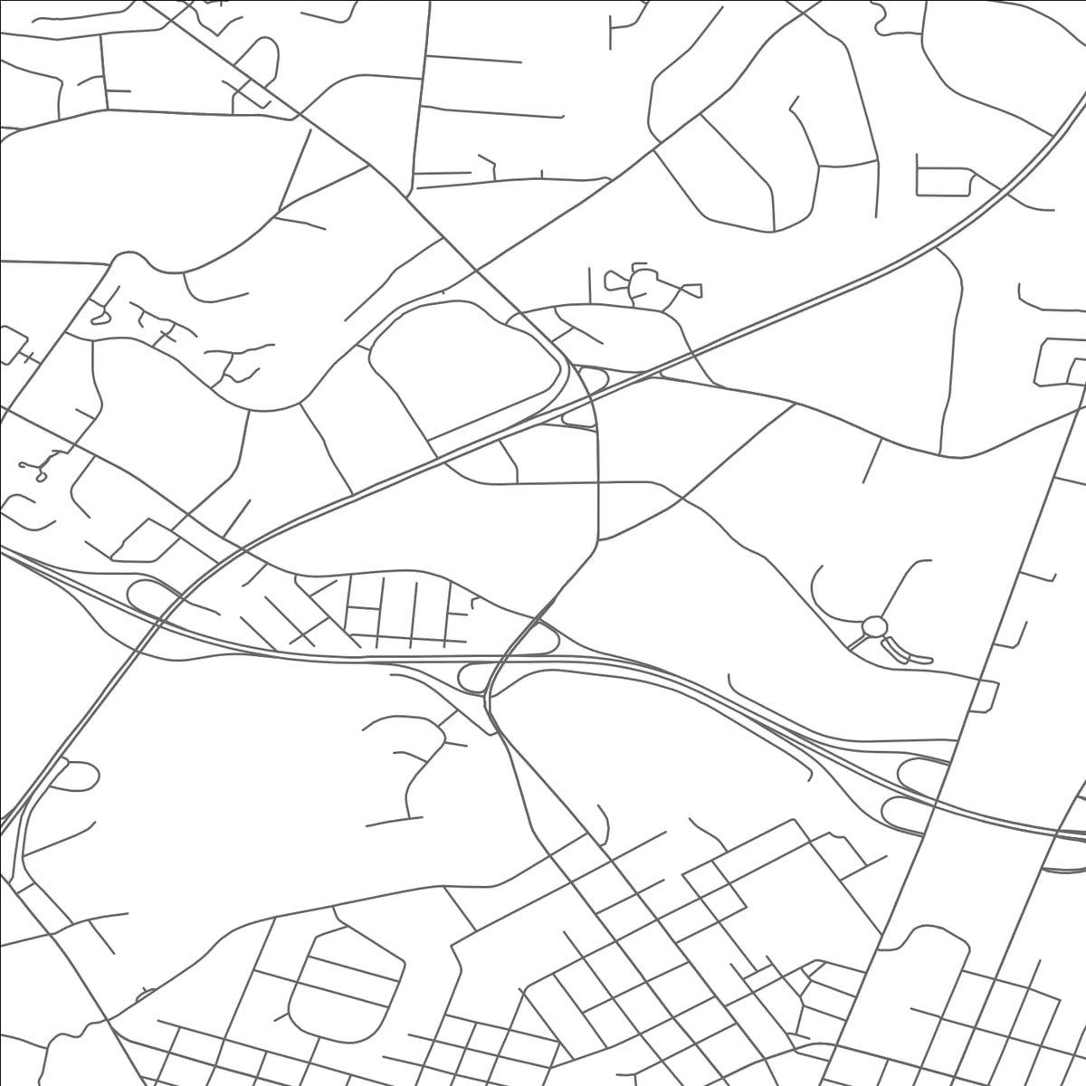 ROAD MAP OF ROCKY MOUNT, NORTH CAROLINA BY MAPBAKES