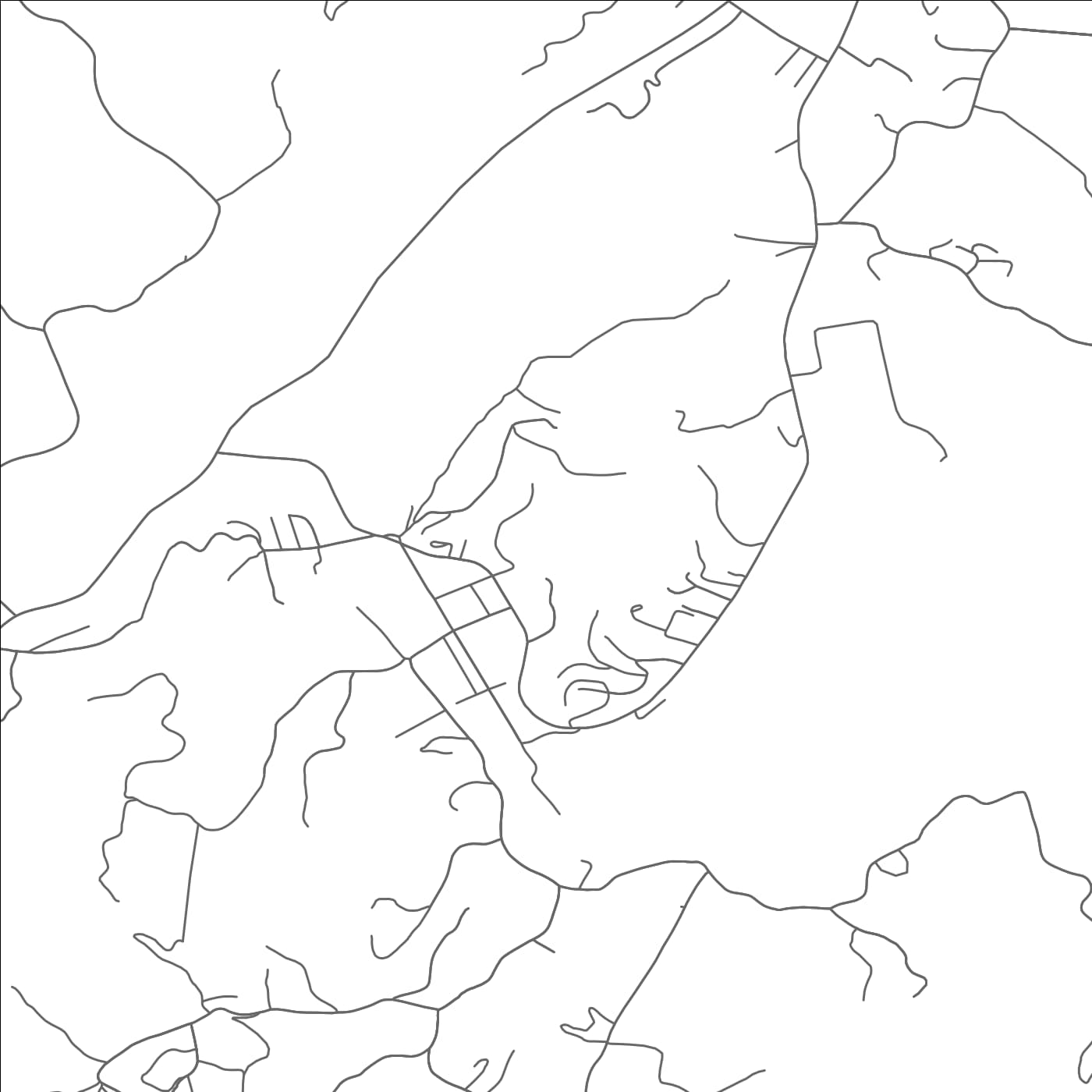 ROAD MAP OF ROSMAN, NORTH CAROLINA BY MAPBAKES