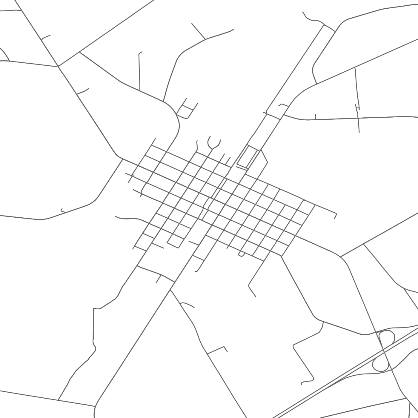 ROAD MAP OF ROWLAND, NORTH CAROLINA BY MAPBAKES