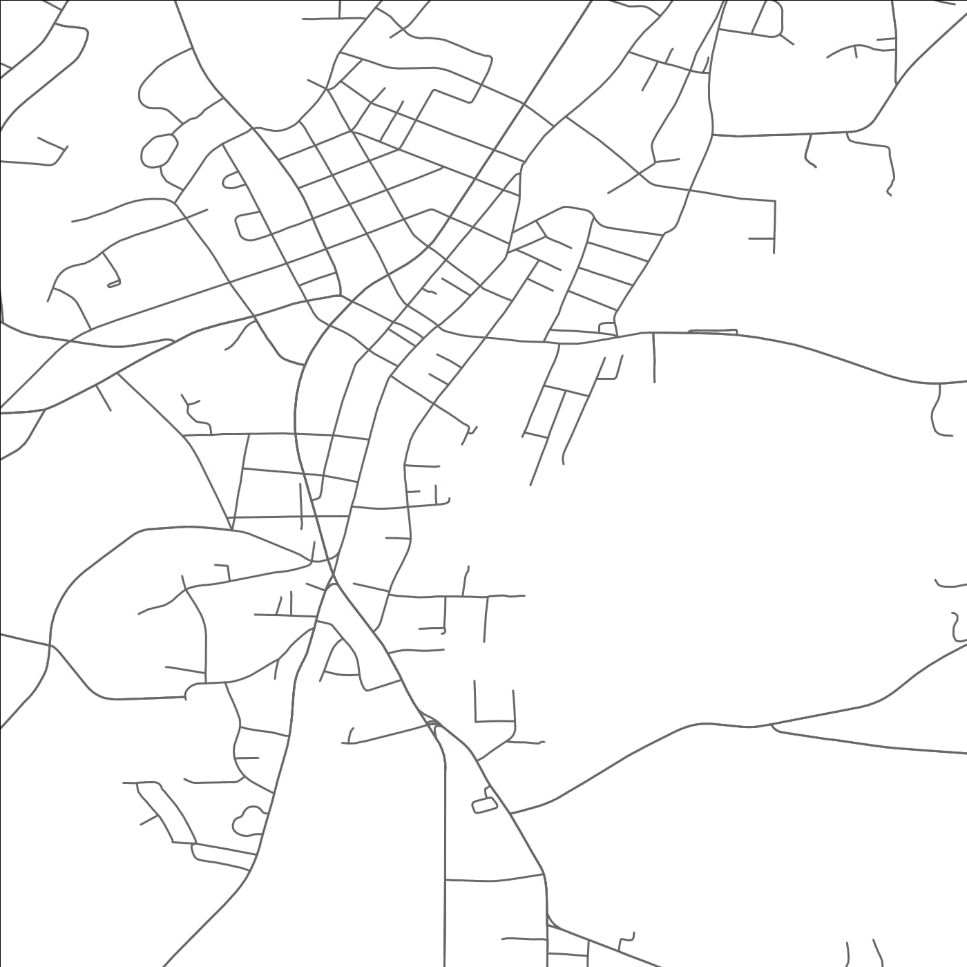 ROAD MAP OF ROXBORO, NORTH CAROLINA BY MAPBAKES