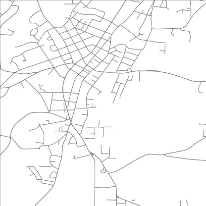 ROAD MAP OF ROXBORO, NORTH CAROLINA BY MAPBAKES