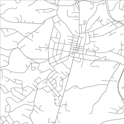 ROAD MAP OF RUTHERFORDTON, NORTH CAROLINA BY MAPBAKES