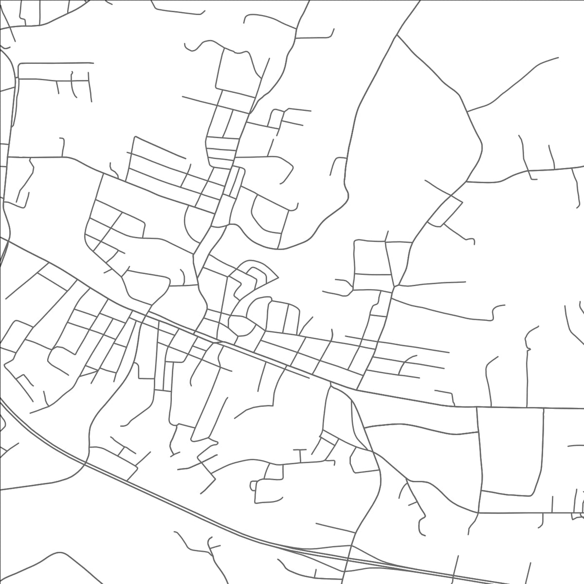 ROAD MAP OF SPINDALE, NORTH CAROLINA BY MAPBAKES