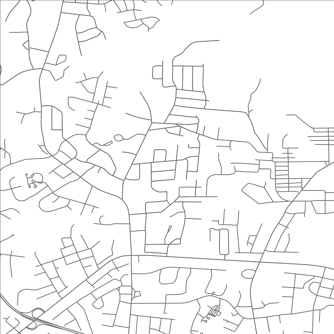 ROAD MAP OF SPRINGDALE, NORTH CAROLINA BY MAPBAKES