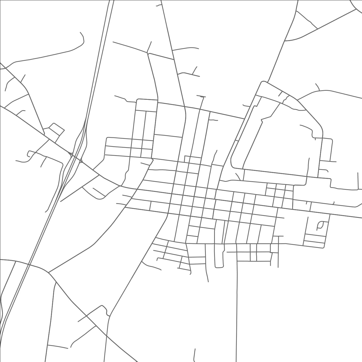 ROAD MAP OF ST. PAULS, NORTH CAROLINA BY MAPBAKES