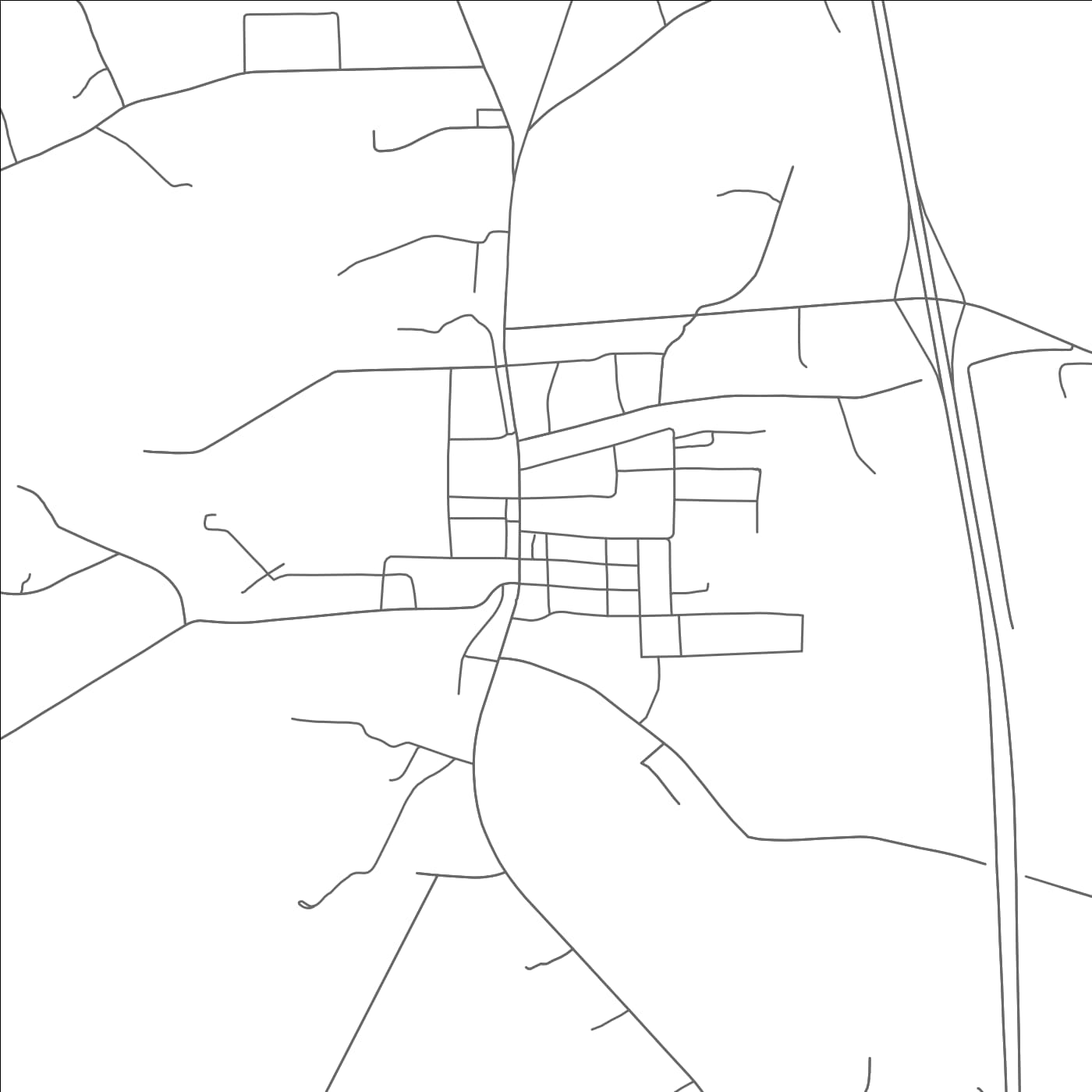 ROAD MAP OF STAR, NORTH CAROLINA BY MAPBAKES