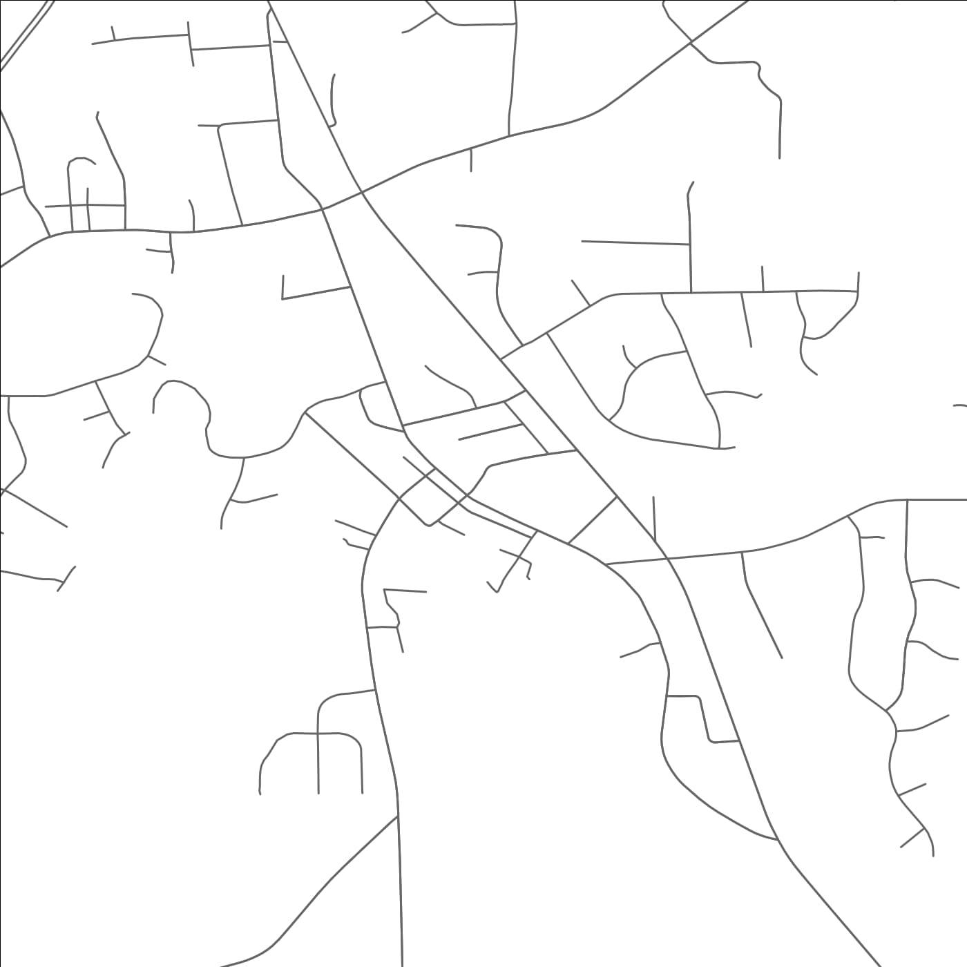 ROAD MAP OF SUMMERFIELD, NORTH CAROLINA BY MAPBAKES